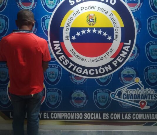 Coro| Detenido por agredir físicamente y amenazar de muerte a su pareja