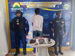 Municipio Silva| «Coquero» se resistió a la autoridad y quedó detenido