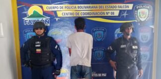 Municipio Silva| «Coquero» se resistió a la autoridad y quedó detenido