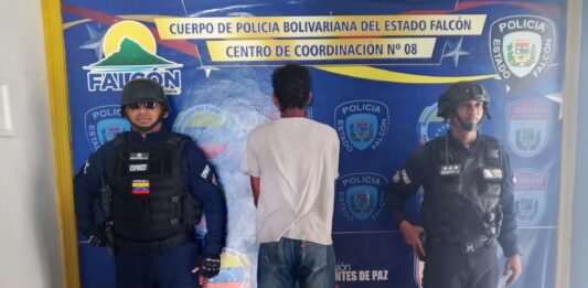 Municipio Silva| «Coquero» se resistió a la autoridad y quedó detenido