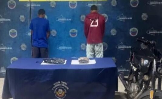 Municipio Monseñor Iturriza| Dos detenidos por tráfico de drogas