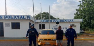 Dabajuro| Ebrio chocó una casa, huyó y fue capturado tras resistirse a la autoridad