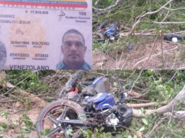 Municipio Colina| Fallecido en deslizamiento de moto
