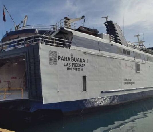 Reactivan ferry Paraguaná