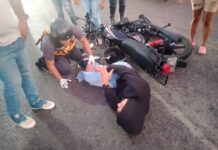 Punto Fijo| Vídeo| Imprudencia de conductora dejó a funcionario policial lesionado