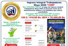 Monto| Inicia pago del Ingreso por Guerra Económica
