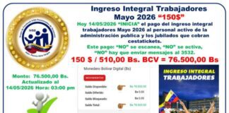 Monto| Inicia pago del Ingreso por Guerra Económica