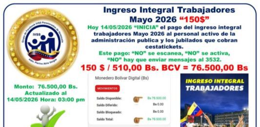 Monto| Inicia pago del Ingreso por Guerra Económica