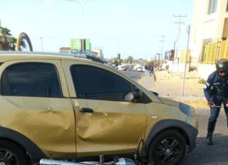 Punto Fijo| Vídeo| Lesionado motorizado al colisionar con vehículo