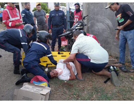 Tocópero| Motorizado chocó contra una pared