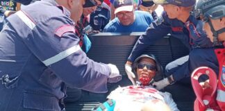 Carirubana| Motorizado evitó colisionar con un automóvil y se fue al pavimento