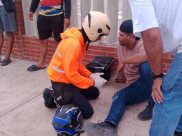 Punto Fijo| Motorizado deslizó en la Luís Beltrán Prieto Figueroa
