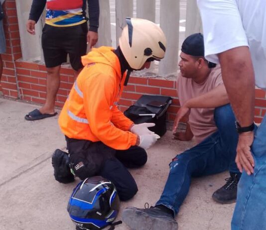 Punto Fijo| Motorizado deslizó en la Luís Beltrán Prieto Figueroa