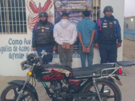 Coro| Motorizados ebrios y agresivos quedaron detenidos