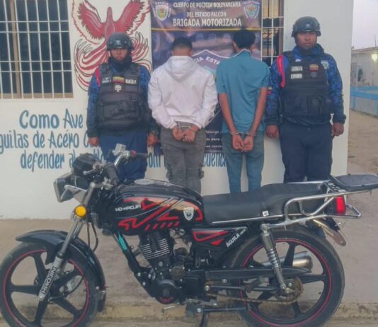 Coro| Motorizados ebrios y agresivos quedaron detenidos