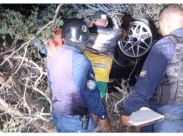 Los Taques| Esquivó un motorizado y se dio vueltas
