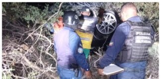 Los Taques| Esquivó un motorizado y se dio vueltas
