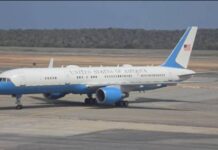 Reportan el arribo a Maiquetía de avión de la Fuerza Aérea de EEUU