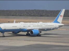 Reportan el arribo a Maiquetía de avión de la Fuerza Aérea de EEUU