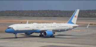 Reportan el arribo a Maiquetía de avión de la Fuerza Aérea de EEUU