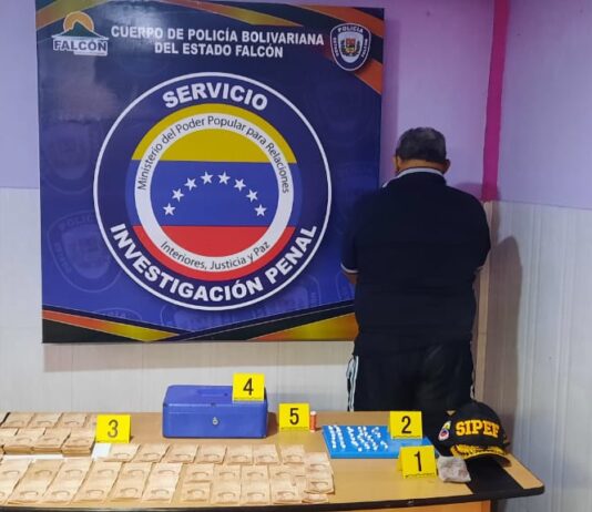 Punto Fijo| Detenido con 38 envoltorios de cocaína