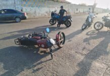Punto Fijo| Colisión entre moto y vehículo dejó un lesionado