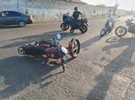 Punto Fijo| Colisión entre moto y vehículo dejó un lesionado