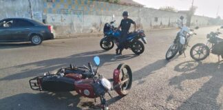 Punto Fijo| Colisión entre moto y vehículo dejó un lesionado