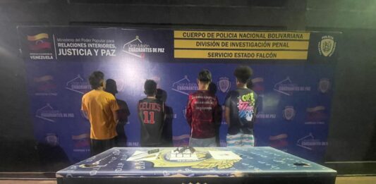 CORO| Cuatro detenidos por robo