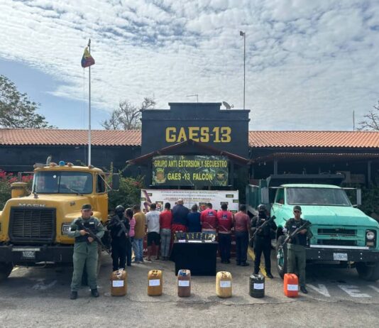 Municipio Falcón| Así quedaron identificados los detenidos en estación de servicio en Pueblo Nuevo