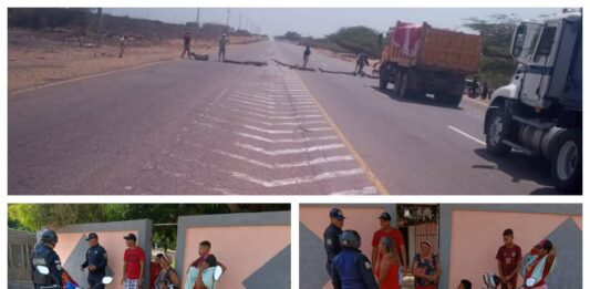 Punto Fijo| En El Cayude cerraron la vía por falta de energía eléctrica