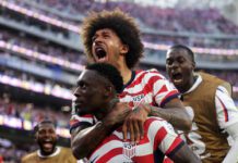 Estados Unidos debuta con autoridad y golea 4-1 a Paraguay
