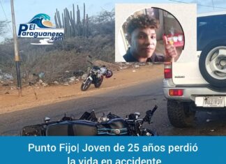 Punto Fijo| Joven de 25 años perdió la vida en accidente