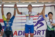 La coriana Misel Gómez ganó medalla de bronce en el Campeonato Nacional de Pista Juvenil y Élite