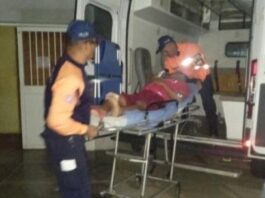 Municipio Falcón| Joven sufrió serias lesiones en deslizamiento de moto