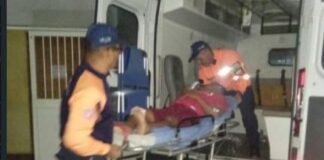 Municipio Falcón| Joven sufrió serias lesiones en deslizamiento de moto