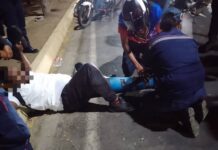 Coro| Lo sorprendió un perro y lo tumbó de la moto