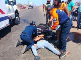 Coro| Motorizados colisionaron y este es el resultado