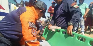 Coro| Mototaxista sufrió serias lesiones en una colisión