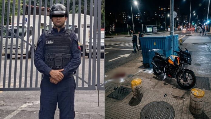 Policía acribillado