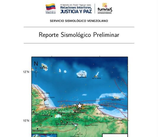 Funvisis registró temblor de magnitud 4.2 al Este de La Guaira
