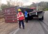Municipio Tocópero| Vuelco de vehículo de carga
