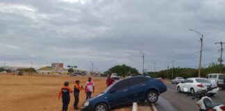 Punto Fijo| Vehículo se encunetó en la Curva de Sabino