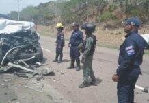 Aparatoso accidente en la Morón-Coro deja tres personas lesionadas en el municipio Tocópero