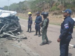 Aparatoso accidente en la Morón-Coro deja tres personas lesionadas en el municipio Tocópero