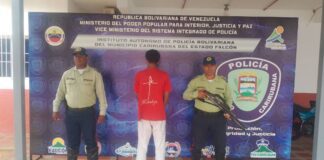Policarirubana captura a sujeto solicitado y responsable de intento de abuso