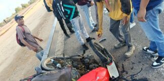 Motorizado sufre fractura en colisión en la intercomunal Alí Primera