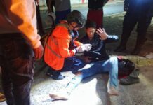 Motorizado llevó tremendo susto tras colisionar contra una Encava en Antiguo Aeropuerto