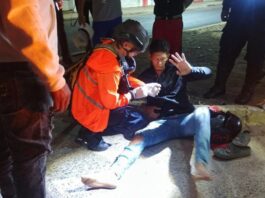 Motorizado llevó tremendo susto tras colisionar contra una Encava en Antiguo Aeropuerto