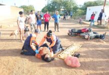 Colisión de motos en Sabana Larga deja dos lesionados